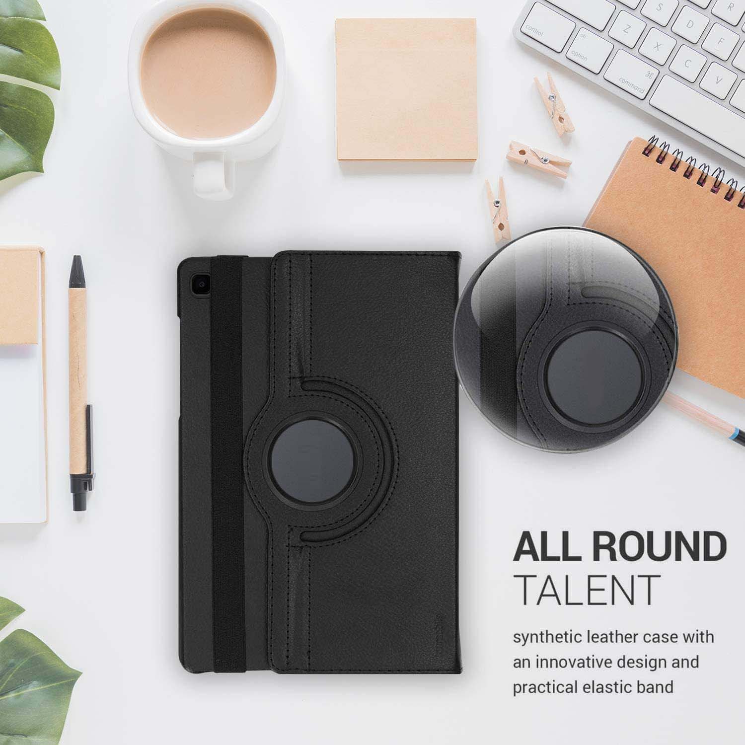360° Rotating PU Leather Smart Cover Compitable for Galaxy Tab A7 10.4" 2020 Case -  SM-T500/T505/T507 (Multi) Image