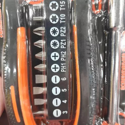 12-Piece Tool Kit | Compact Screwdriver Tool Set with Pliers, Wrenches, and Bits | Versatile DIY Maintenance Set for Home, Car, and Office Image