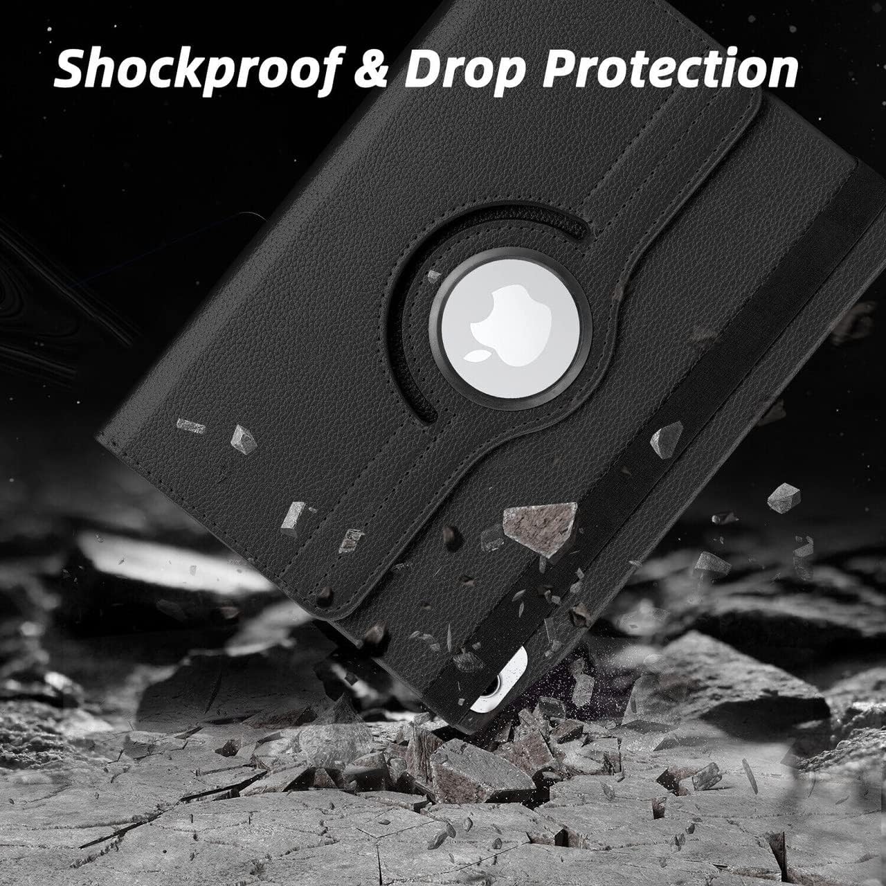 iPad 10th Gen 10.9" Leather Case - 360° Rotating Smart Cover with Auto Sleep/Wake & Multi-Angle Stand (Multi Colour) Image