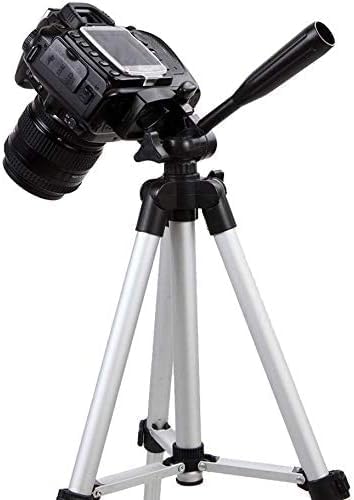 ETH-337: Black and Silver 50-Inch Camera Tripod Stand for Canon EOS Series (1100D, 500D, 550D, 600D) Image