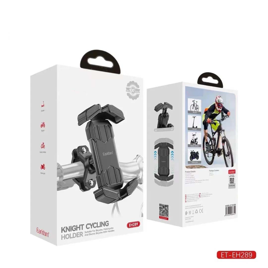 Universal Bike Mobile Stand (ET-EH289) | Adjustable Smartphone Holder for Bicycles, Motorcycles, and Bikes | One-Hand Operation, Multi-Perspective Adjustment, and Stable Clip Design Image