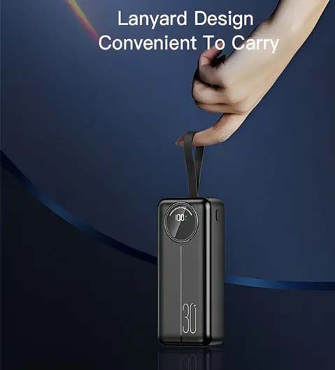 LCD Digital Display Power Bank – 30000mAh Portable Charger with Fast Charging Image