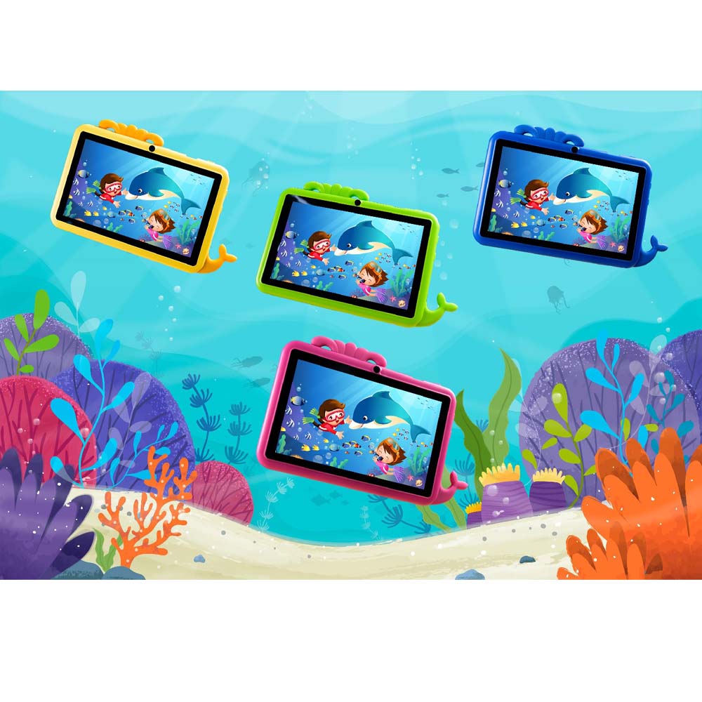 M51TB Kids Tablet - 7" HD, 64GB, 3000mAh, 5G WiFi, Kid-Proof Design, Multi-Color (Android) Image