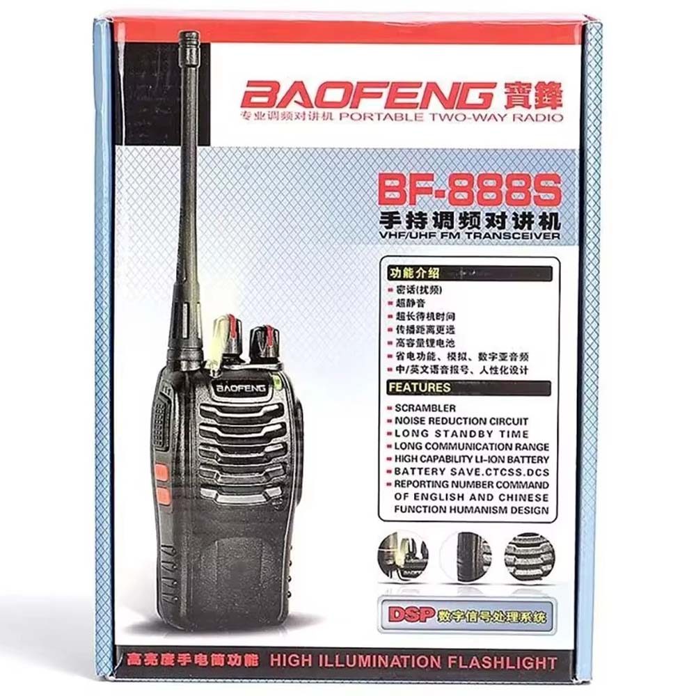 BF-888S UHF 400-470MHz Handheld Walkie-Talkie. 5W long-range ham radio for professional & commercial use. Wireless communication. Image