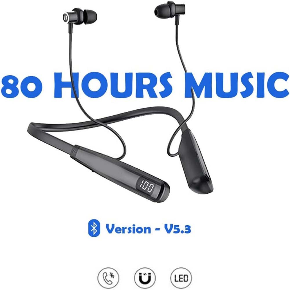 OSP 3 Bluetooth Neckband - 50H Playtime, Stereo Sound, TF Card Support, BT 5.4, Type-C Charging (Skin-Friendly) Image