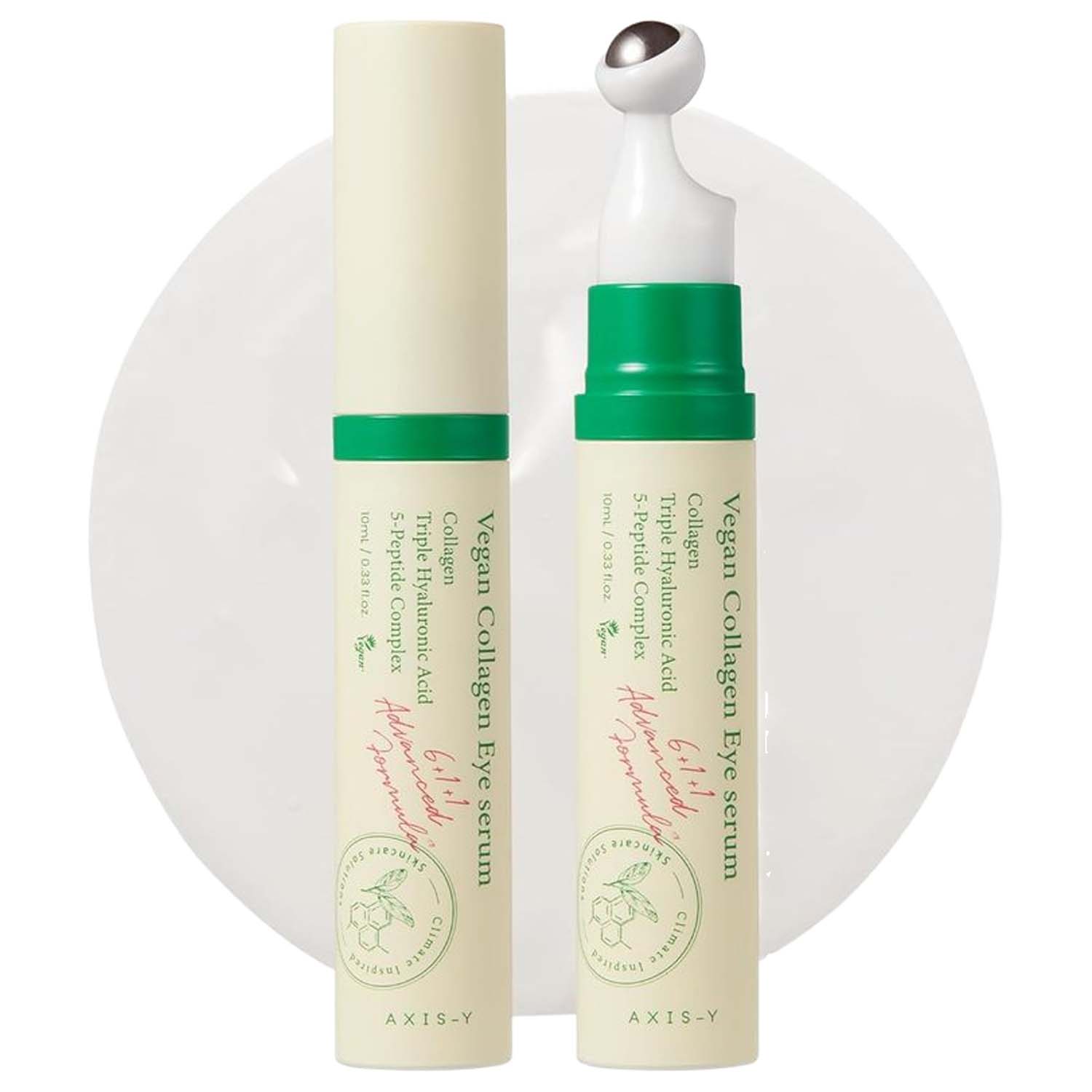 AXIS-Y Vegan Collagen Eye Serum – Korean Eye Treatment with Triple Hyaluronic Acid & Peptides, Reduces Fine Lines, Dark Circles & Boosts Elasticity Image