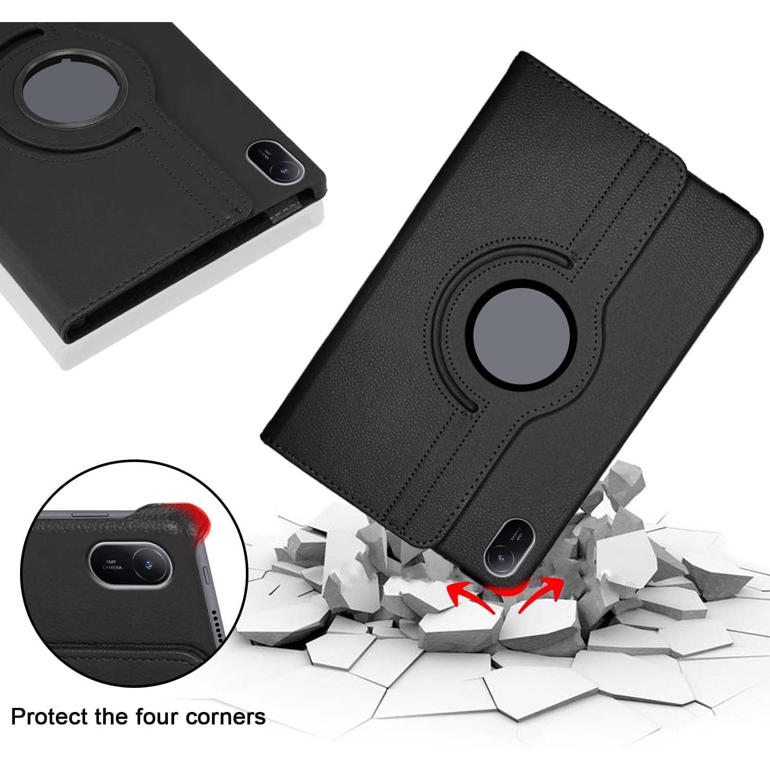 360° Rotating Leather Stand Cover Case Compitable for Huawei MatePad 11 2024 -  with Auto Wake/Sleep (Multi Colour) Image