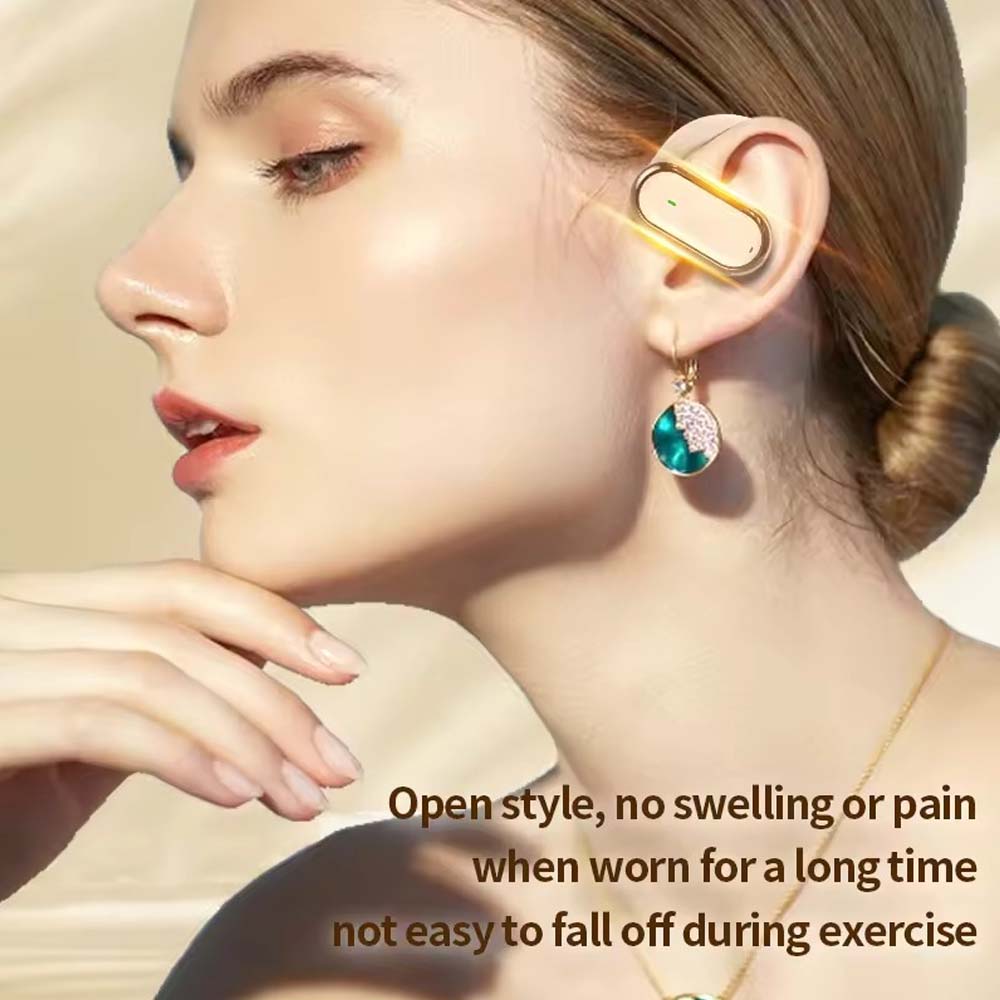 U-17H Wireless Sports Earbuds - Bluetooth 5.0, IPX5 Waterproof, Touch Control, Secure Fit for All Smartphones (Off-White) Image