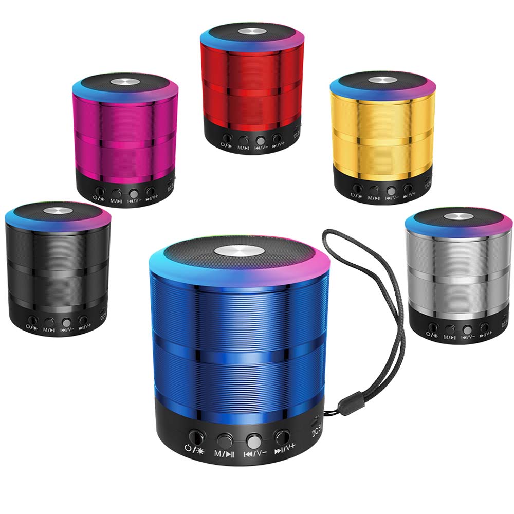 Portable Bluetooth Speaker & Radio. Mini wireless subwoofer for powerful outdoor sound with FM radio functionality. (Multi- Colour) Image
