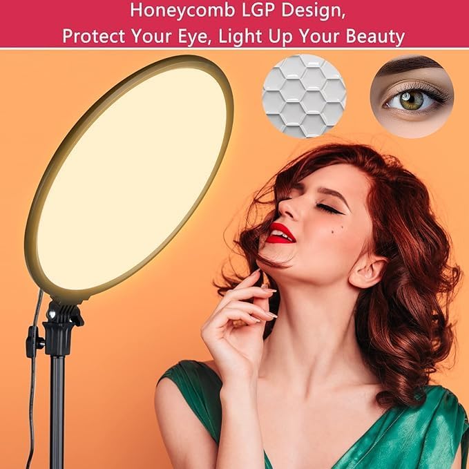 PF-33 LED Round Fill Light – Remote-Controlled Touch Assist Lighting for Photography and Live Streaming Image