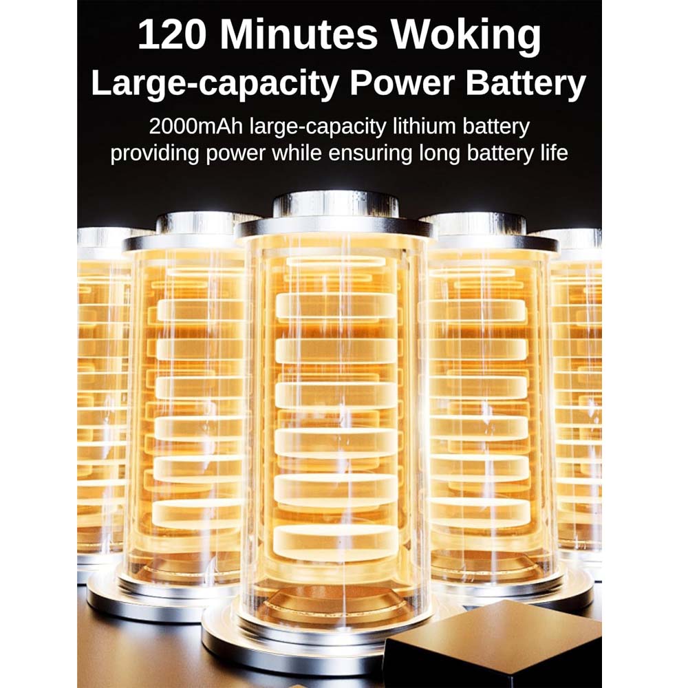 4-Head Massage Gun Deep Tissue - 20 Intensities & 6 Modes, Muscle Massager for Back, Neck, Shoulder, Leg & Body Pain Relief Image