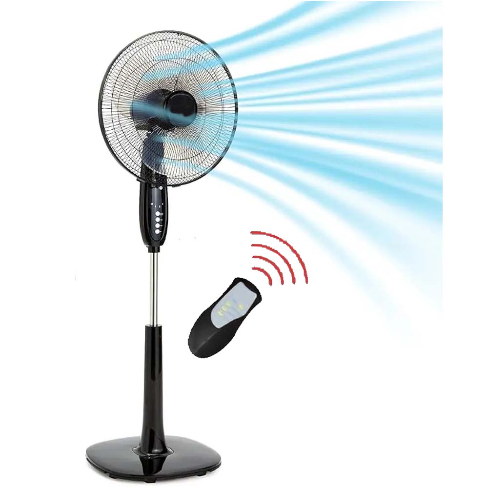 MSF-1672R 16" Luxury Stand Fan - Remote Control, 5-Speed, Silent Operation, Elegant Design for Home/Office (Multi-Colour) Image