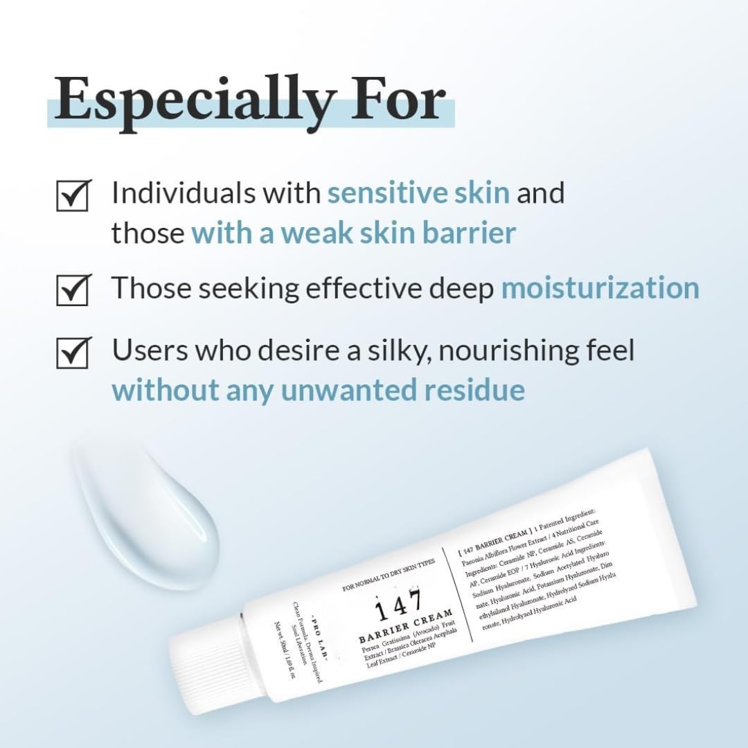 147 Antioxidant Cream - Intensive Moisture Barrier Care for Acne-Prone, Oily & Sensitive Skin, Soothing Relief Image