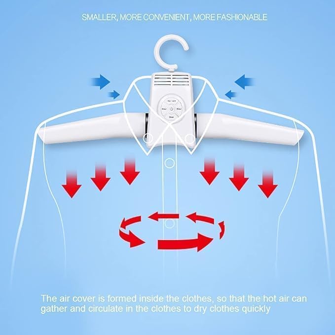 Portable Electric Dryer | Folding Clothes Hanger with Hot and Cold Dual Mode | Efficient Drying for Travel and Home Use Image