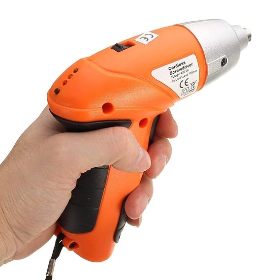 Rechargeable Electric Screwdriver | Cordless Screwdriver with Light | 3.6V 1300mAh Li-ion Dual LED Palm-Sized Screw Gun Image
