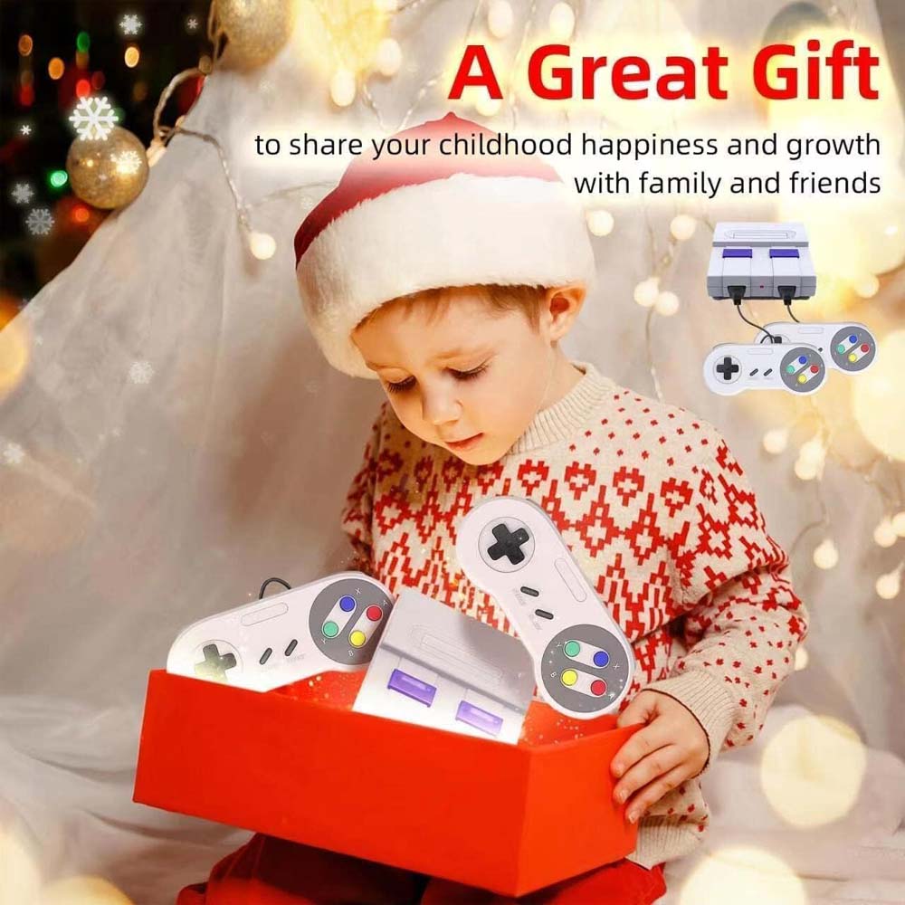 Retro Classic 620-Game Console – Mini Vintage Gaming System with 2 Controllers, AV Output – Perfect Easter Gift for Kids & Adults Image