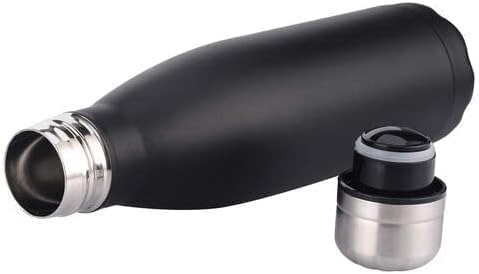 Stainless Steel Double Wall Cola Water Bottle | Maroon, 500ml | Keeps Hot & Cold up to 4 Hours | (Black-05) Image