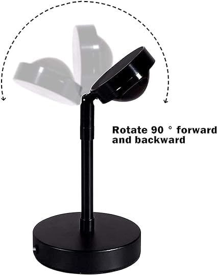 180° Rotatable & USB Rechargeable Sunset Light Projector | LED Night Light for Kids and Adults | Create a Relaxing Atmosphere Image