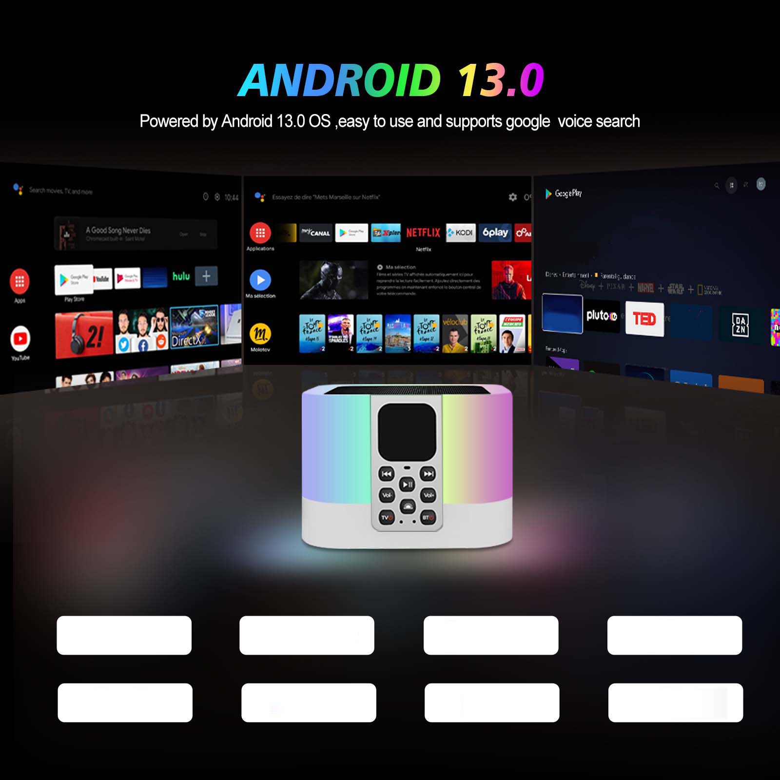 Z1 MIX ATV Android 13 TV Box - 8K/4K HDR, BT5.0 Voice Remote, 2GB/16GB - Ultimate Smart Streaming Media Player Image