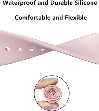 Silicone Strap Wristbands – Sport Replacement Bands for 42/44mm Series Watches Image