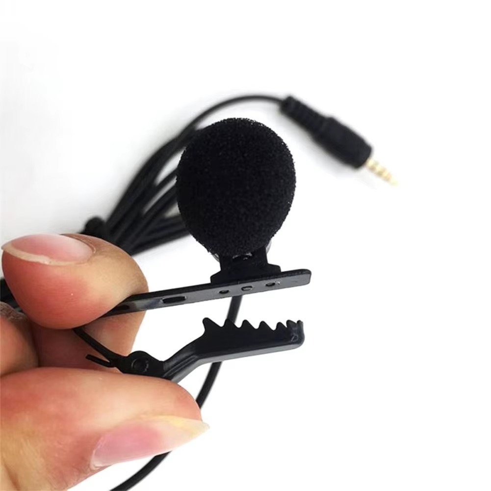 3.5mm Lavalier Microphone for Mobile Phone – Tie Clip, Audio & Video Recording, Stretch-Resistant, Environmentally Friendly, Flexible & Practical Image