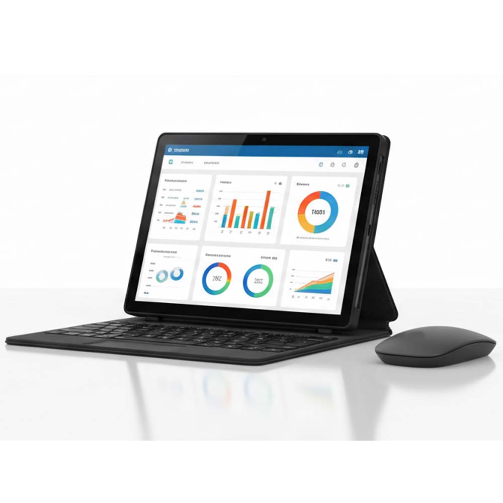 Tab 91 10.1-inch Android Tablet. Octa-core processor, 8MP+13MP cameras, 5000mAh battery & Android 15 for smooth performance. Image