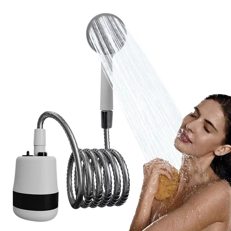 Portable Camping Shower - USB Rechargeable Electric Shower Pump with Handheld Shower Head for Outdoor Camping, Car Washing, Gardening, Pet Cleaning, and Travel. Perfect Portable Shower System for a Convenient and Refreshing Experience Anywhere Image