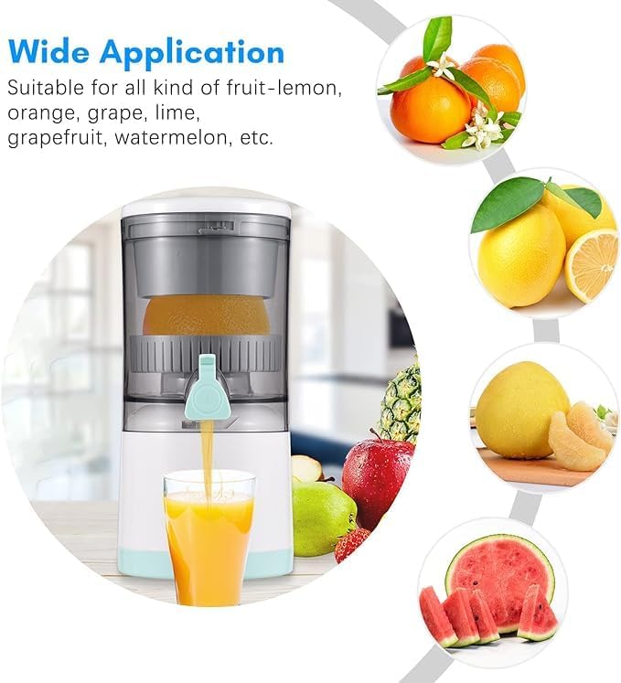 Electric Orange Juicer – Portable, Hands-Free Citrus Juicer for a Variety of Fruits, USB Powered with Easy Maintenance Image