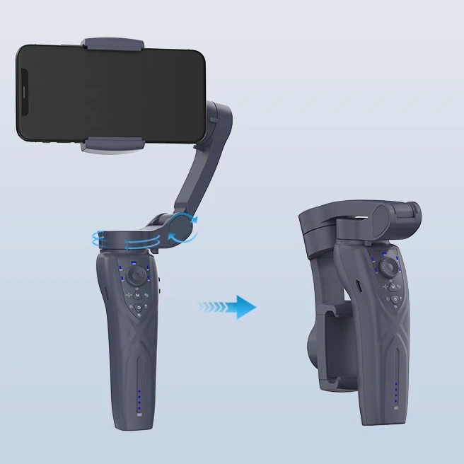 Handheld Gimbal F12 Camera Stabilizer with Tripod | Face Tracking via App | Selfie Stick & Horizontal Stabilizer Image