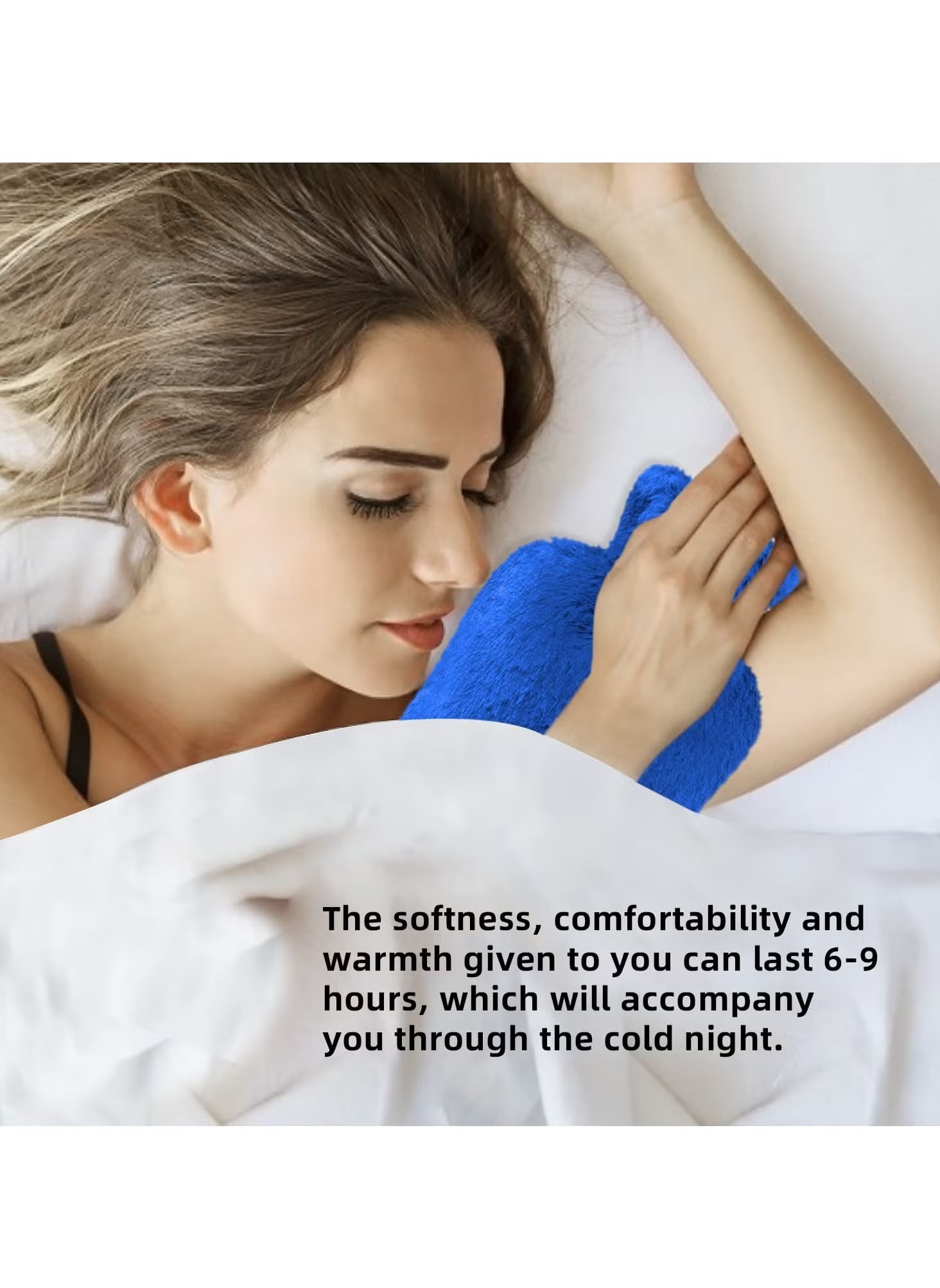 Hot Water Bag with Soft Cover | Classic Rubber Hot Water Bag for Cramps, Neck, Shoulder Pain Relief | Hot & Cold Therapy Pack (Multi) Image