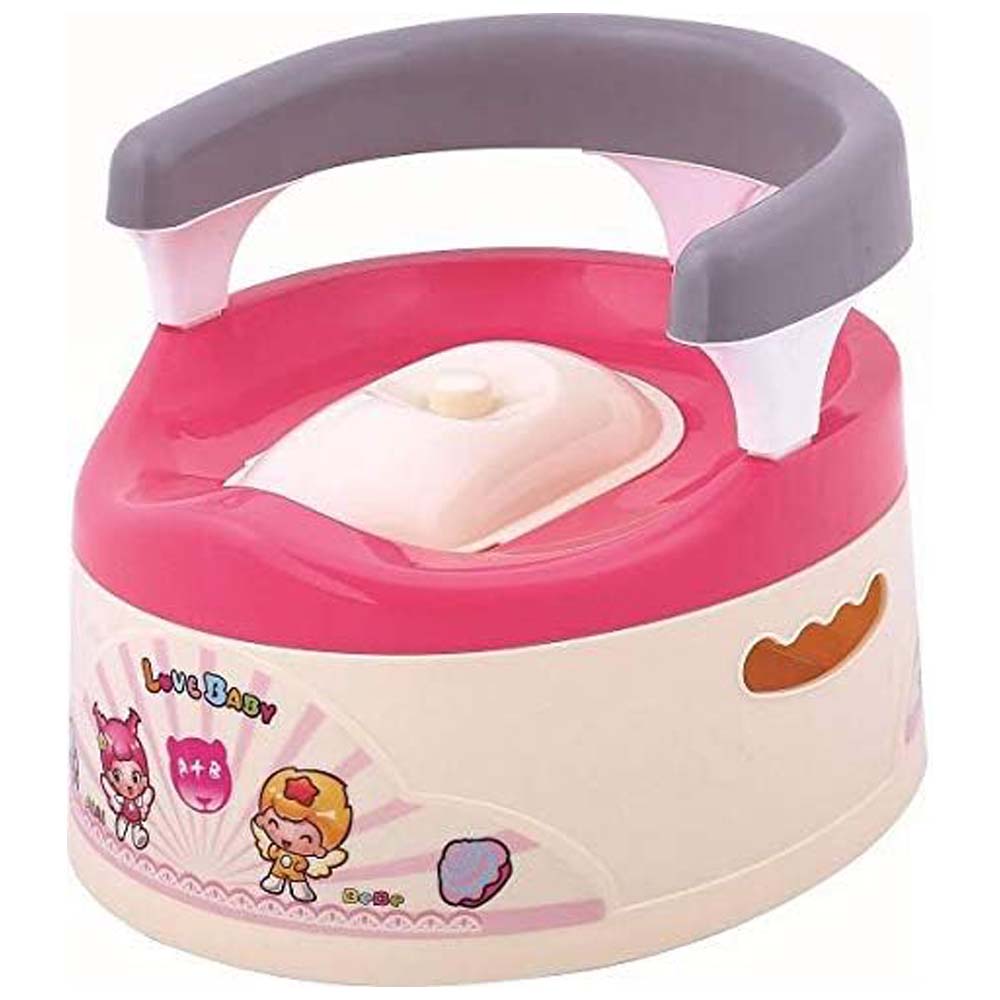 Portable Toddler Potty Training Chair - Kids' Toilet Seat with Splash Guard & Anti-Slip Base for Boys & Girls (Multi Colour) Image