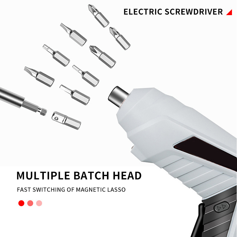 Cordless Screwdriver | Household Small Electric Drill | Rechargeable Screw Set with Multi-Function Lithium Battery Image