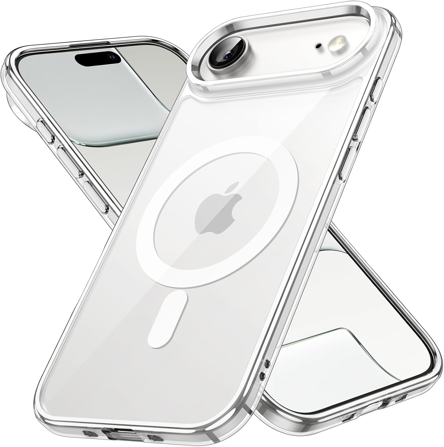 Magnetic Case for iPhone 17 Air - MagSafe Compatible, Shockproof Clear Bumper Cover, Anti-Scratch Back for 6.5" Display Image