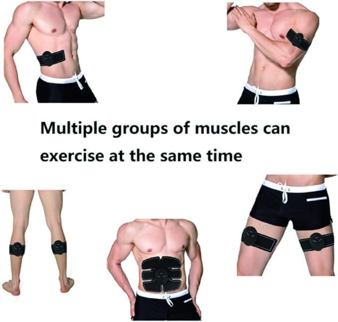 Vest Line Abdominal Muscle Sticker | Six-Pack Muscle Stimulator for Fitness | Black | Sculpt and Tone Image