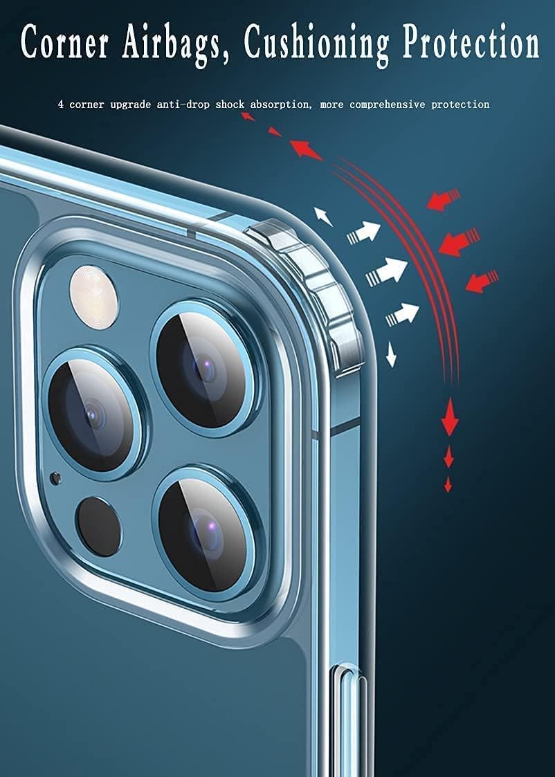 MagSafe Compatible Magnetic Phone Case with Camera Control | Military-Grade Shock Protection for iPhone 13, 13 Mini, 13 Pro, 13 Pro Max – Includes Free Screen Protector Image