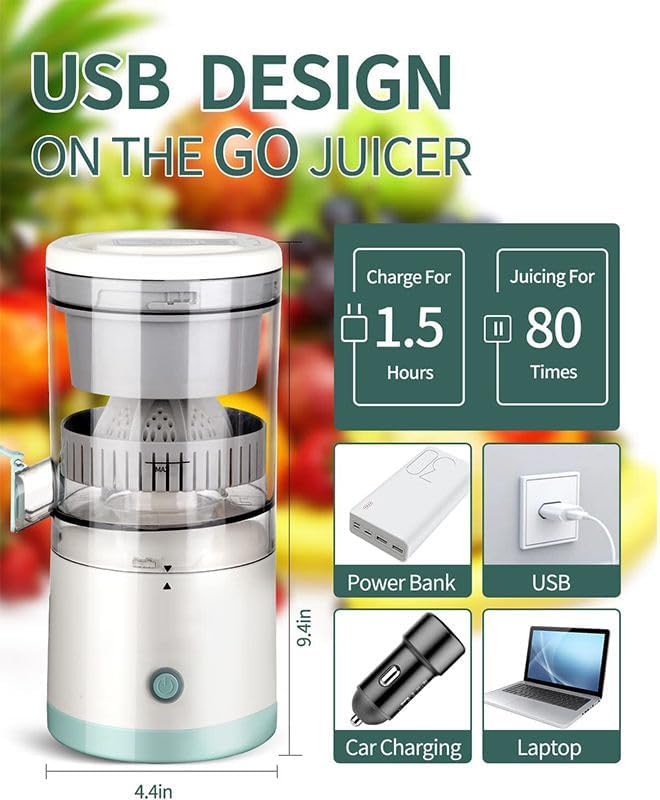 Electric Orange Juicer – Compact USB-Powered Hands-Free Citrus Juicer Image
