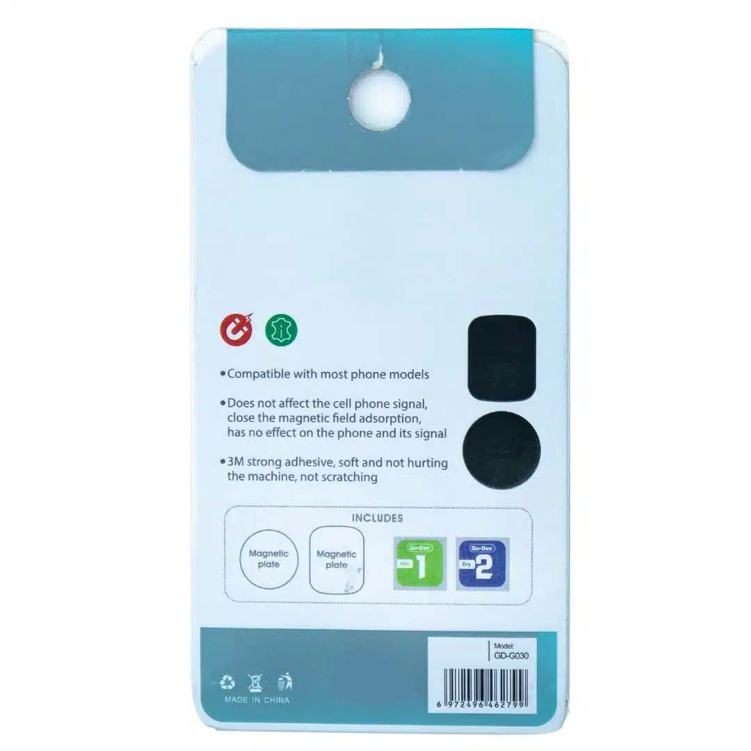 GD-G030 2-in-1 Magnetic Phone Holder - Leather Stand & Car Mount with Strong Magnet for Smartphones Image