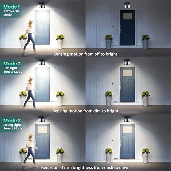 Solar Wall Lights 2023 – Modern LED Wall Sconces with Dusk-to-Dawn and Motion Sensor Features Image