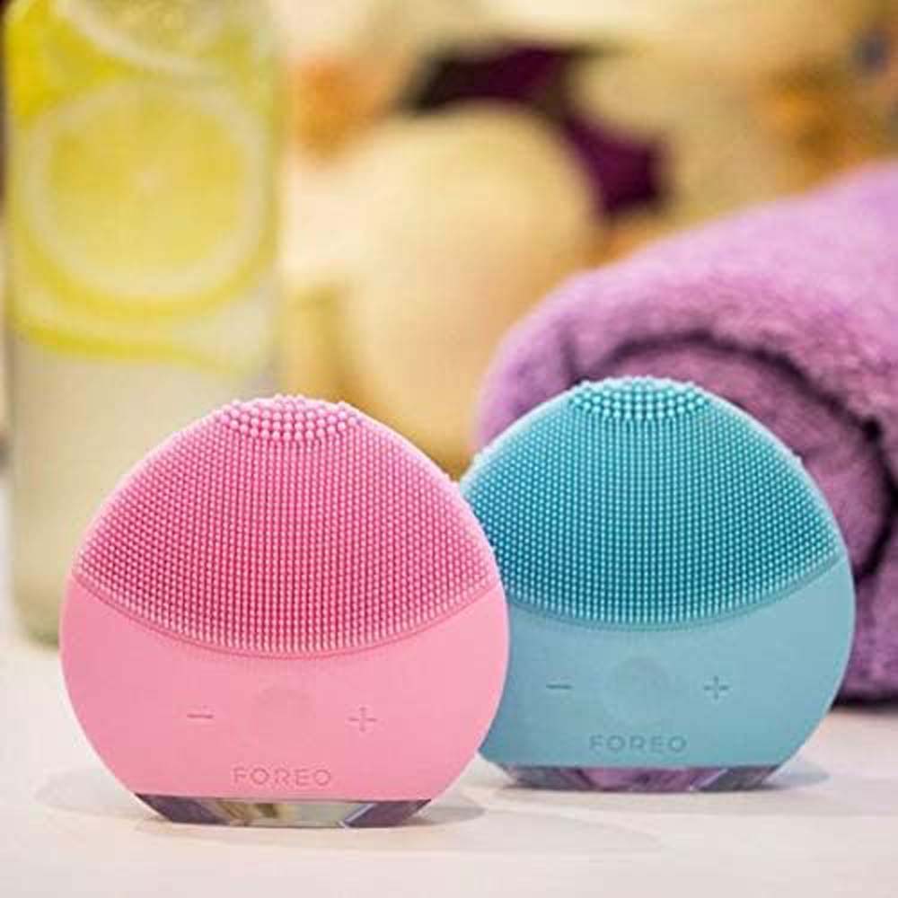 Mini Dual-Sided Smart Silicone Electric Facial Cleansing Device | Rechargeable, Gentle, and Multicolor Image