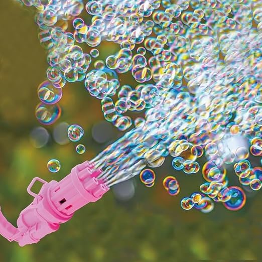 8-Hole Automatic Bubble Toy | Summer Outdoor Electric Bubble Machine for Kids | Endless Bubble Fun for Playtime Image