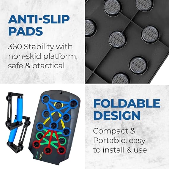 12 in 1 Compression Training Plate Machine | Body Building Tools & Workout Stands with Arch Board System for Home Fitness Training | Ideal for Men and Women Image