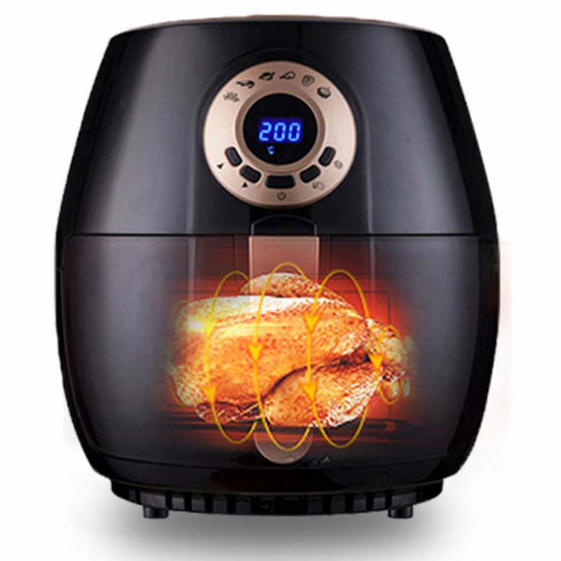 4.5L Digital Air Fryer - Oil-Free Healthy Cooking, 8 Presets, LED Touch Control, 2400W Fast Heating - Perfect for Family Meals Image