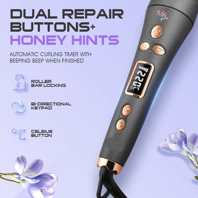 Auto Hair Curler with Ceramic-Aluminum Barrel - 360° Rotating Cord for Salon-Quality, Hair-Protecting Curls at Home Image