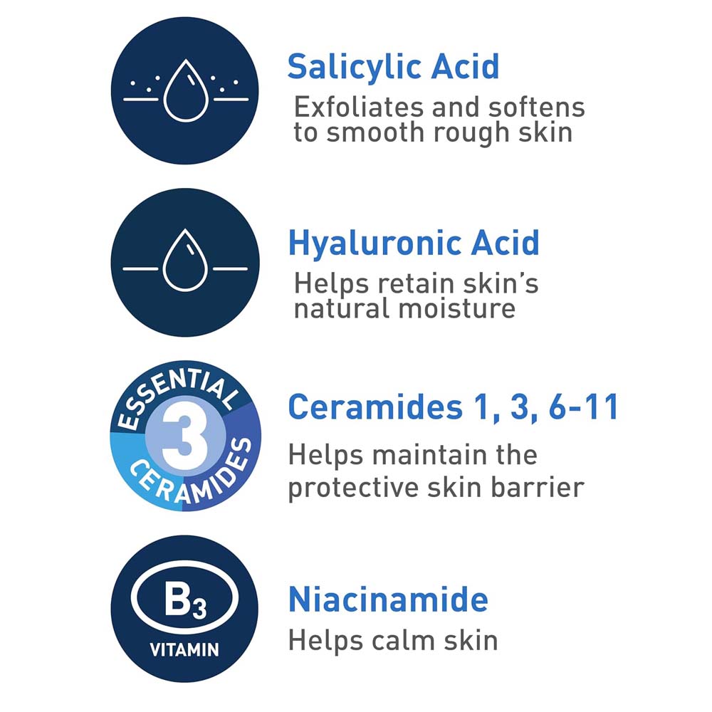 CeraVe Renewing Salicylic Acid Cleanser – Gentle BHA Exfoliating Face Wash with Hyaluronic Acid, Niacinamide & Ceramides, Smooths & Softens Skin Image