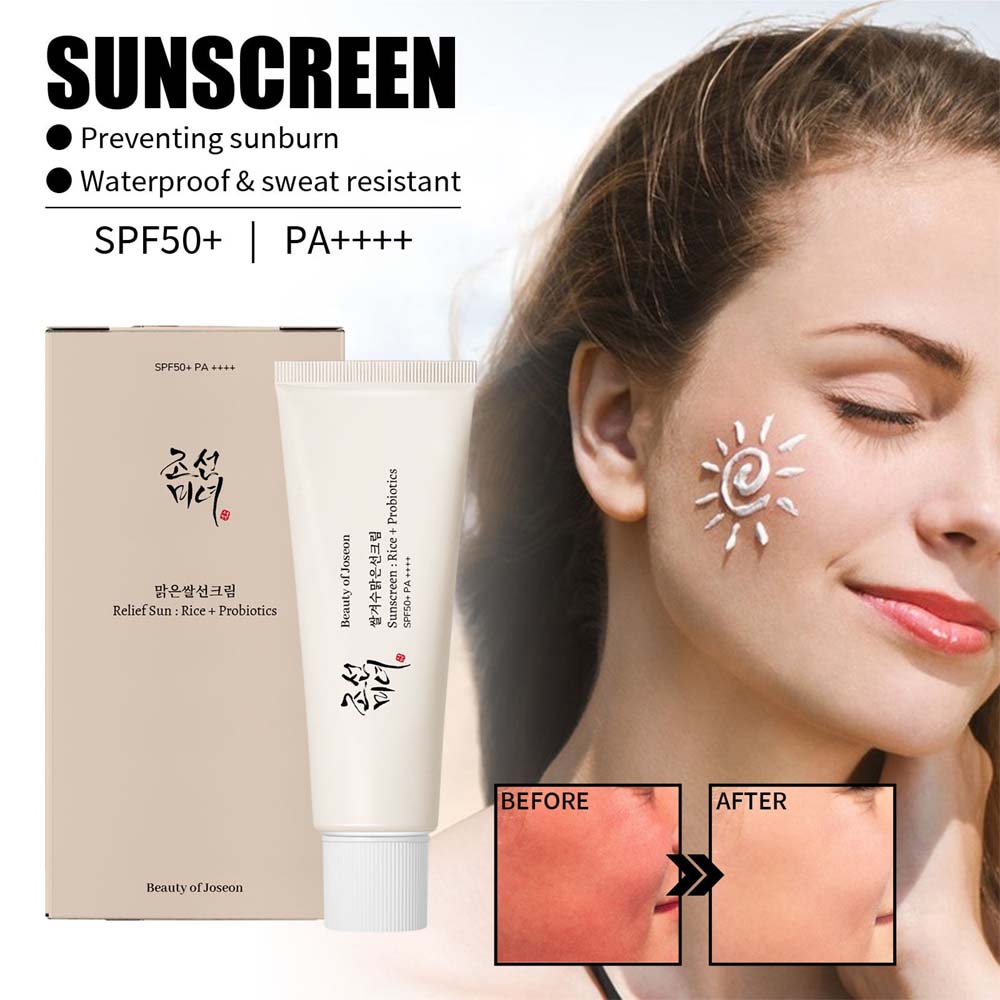 Beauty of Joseon Relief Sun Rice + Probiotics SPF50+ PA++++ – Lightweight Korean Sunscreen with Moisturizing, Brightening & Barrier Support, 50ml Image