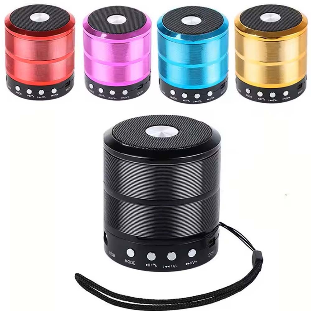 Portable Bluetooth Speaker & Radio. Mini wireless subwoofer for powerful outdoor sound with FM radio functionality. (Multi- Colour) Image