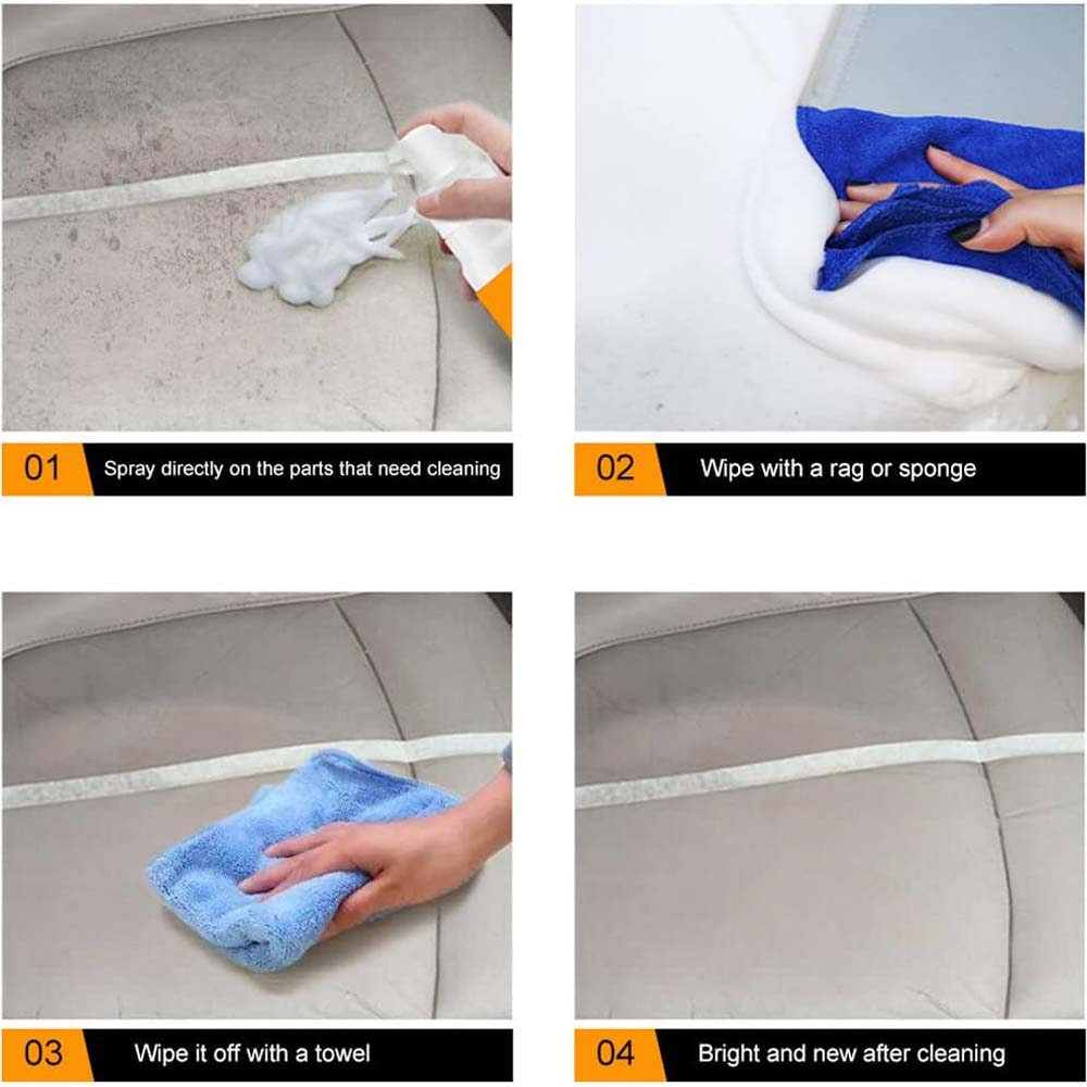 Multi-Purpose Foam Cleaner & Shine - 600g, All-in-One Interior Restorer for Cars & Home, UV Protection, Removes Dirt & Grime Effortlessly Image