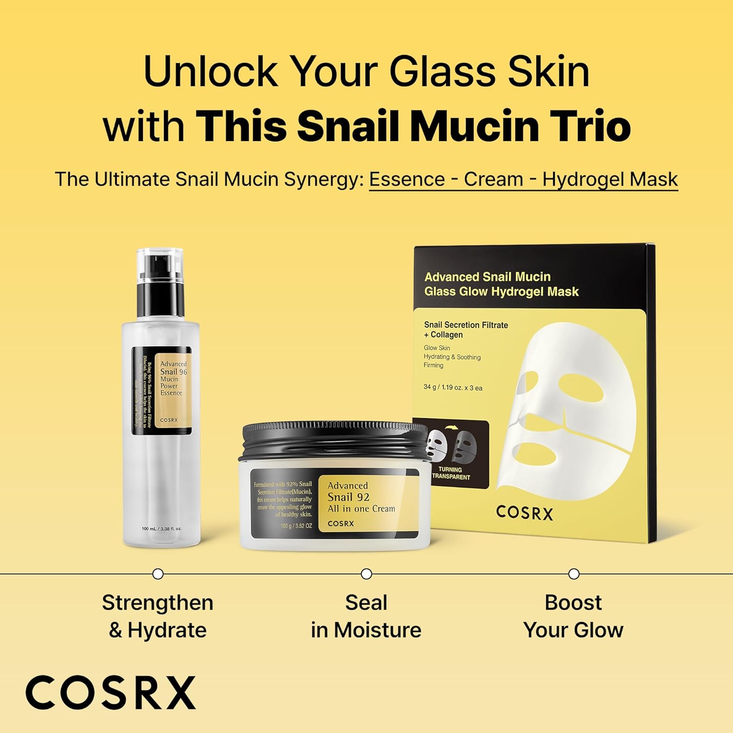 COSRX Advanced Snail 92 All In One Cream - 100g Korean Moisturizer with 92% Snail Mucin for Hydration & Repair Image