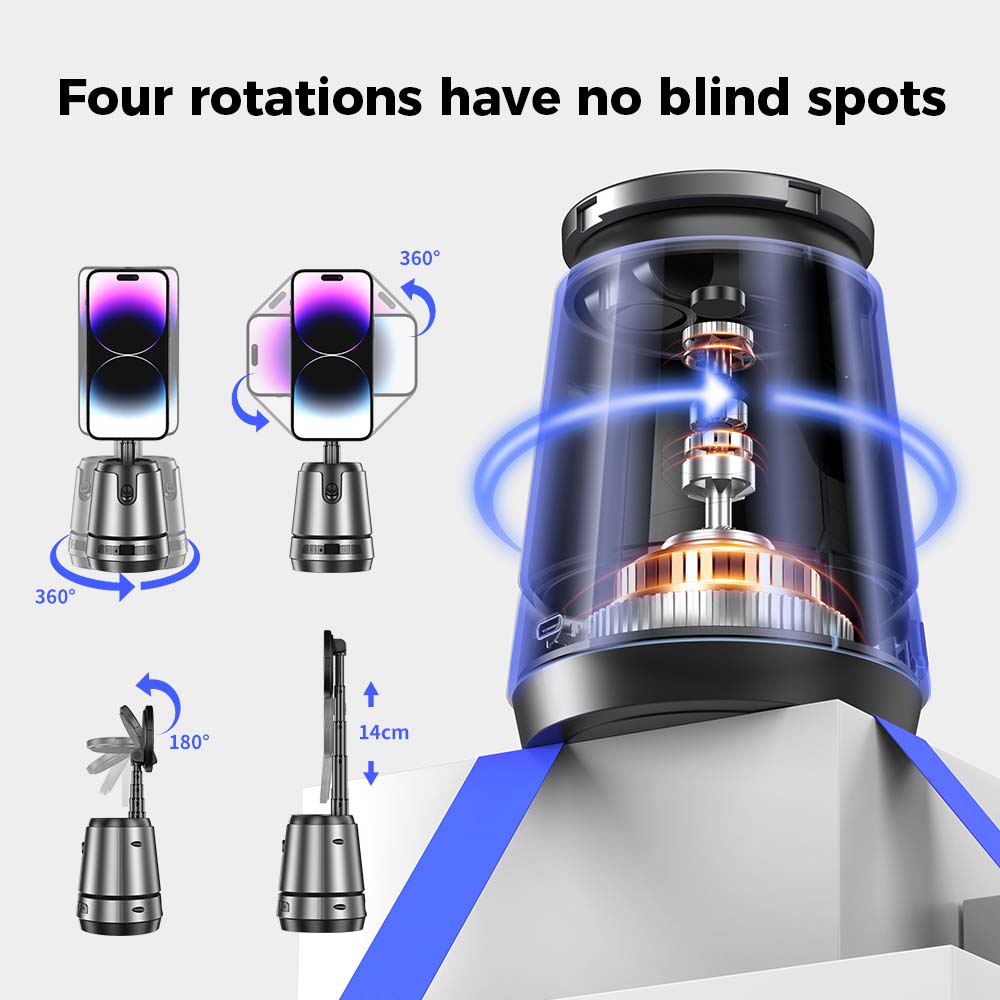 Q05 Smart Magnetic Charging Gimbal - 360° Rotation, AI Face Tracking, Phone Stabilizer with Magnetic Mount & Charging Image