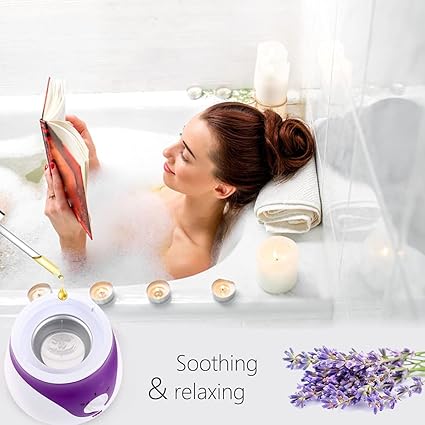 Facial Steamer | Professional Steam Inhaler for Face Sauna Mask | Moisturizer for Sinuses with Aroma Diffuser | Beauty and Care (Purple) Image